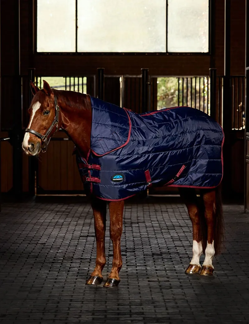 WeatherBeeta ComFiTec 210D Channel Quilt Stable Combo Neck 100g - Navy/Burgundy-1