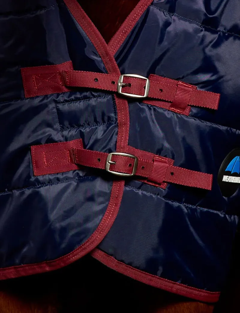 WeatherBeeta ComFiTec 210D Channel Quilt Stable Combo Neck 100g - Navy/Burgundy-3