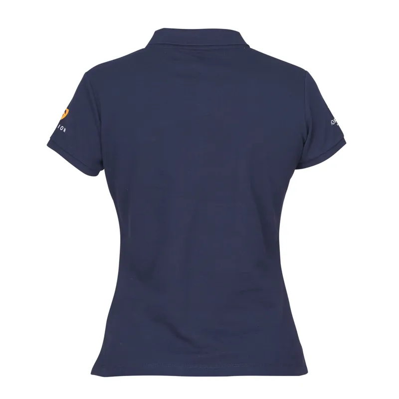 Shires Aubrion Branded Ladies Polo Shirt - Navy-5