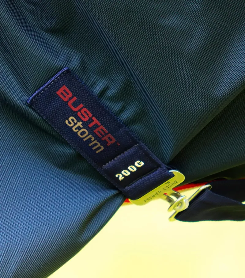 Premier Equine Buster Storm 200g Combo Turnout Rug with Snug-Fit Neck - Navy-3