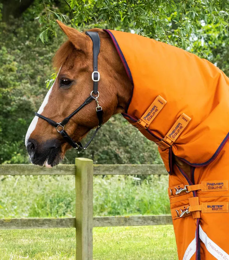 Premier Equine Buster Storm 200g Combo Turnout Rug - Burnt Orange-1