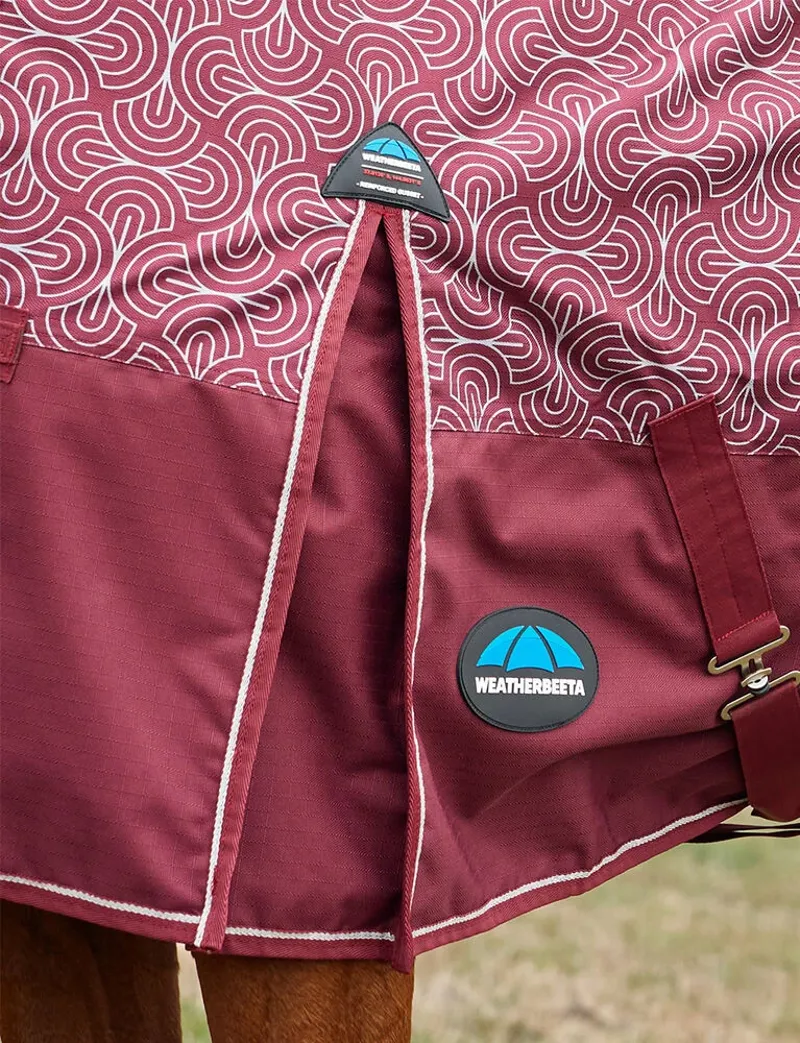 WeatherBeeta Comfitec Limited Edition 220g Turnout Rug - Bit Print-3