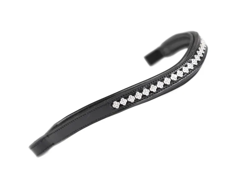 Shires Velociti GARA Floral Diamante Browband - Black