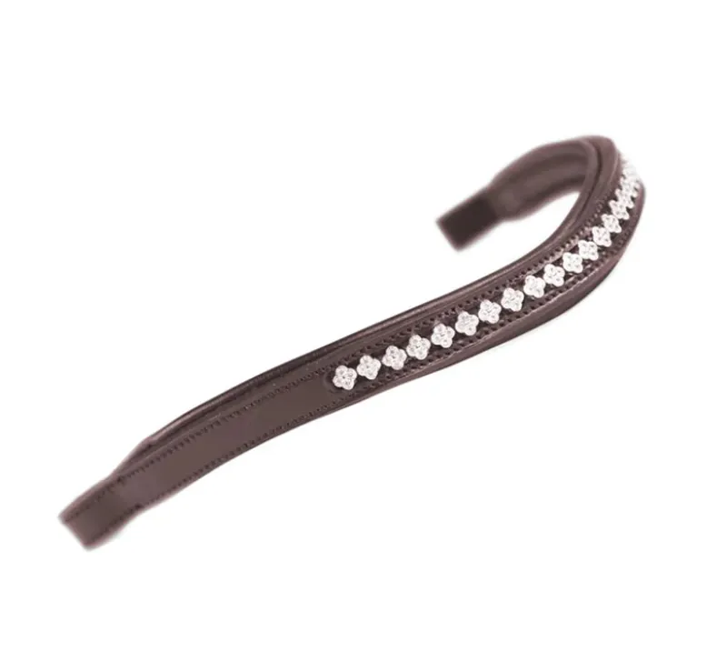 Shires Velociti GARA Flower Diamante Browband - Havana