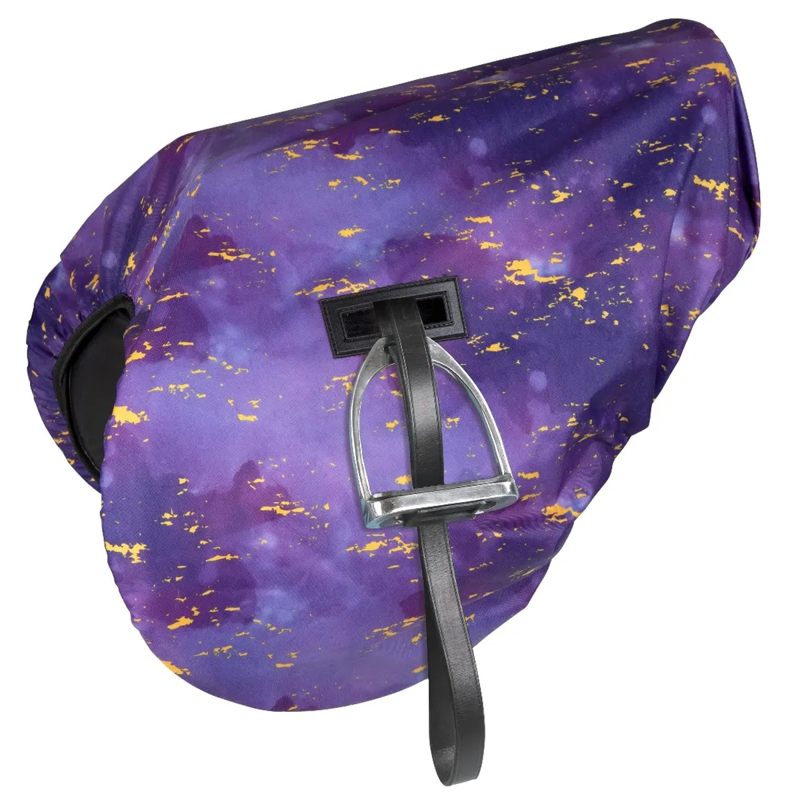 Shires ARMA Waterproof Ride On Saddle Cover - Amethyst