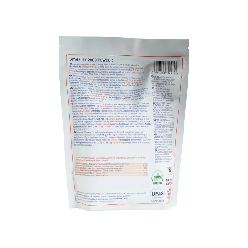 Equine America Vitamin C Powder - 1kg-1
