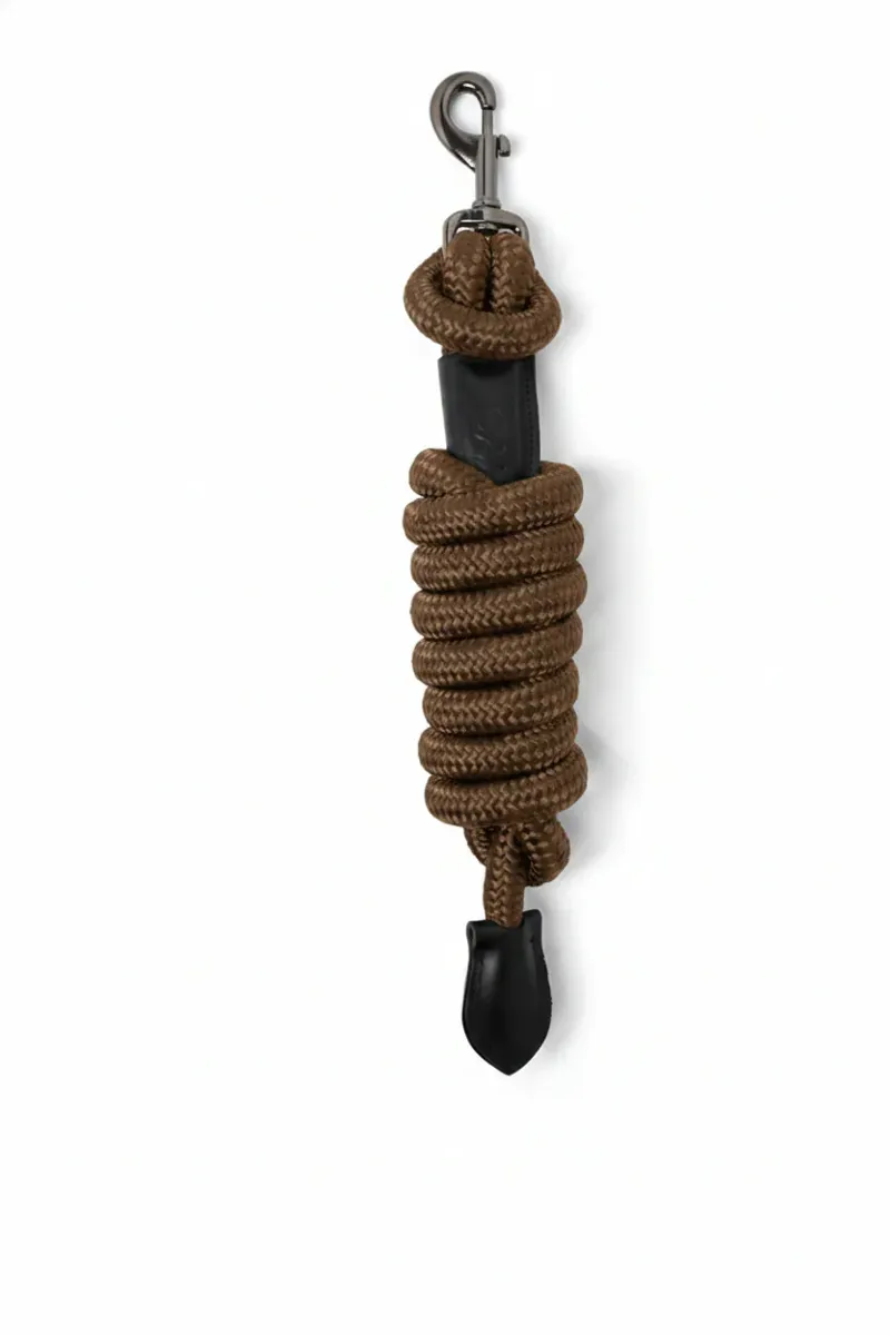Cameo Competition Leather Leadrope - Mocha
