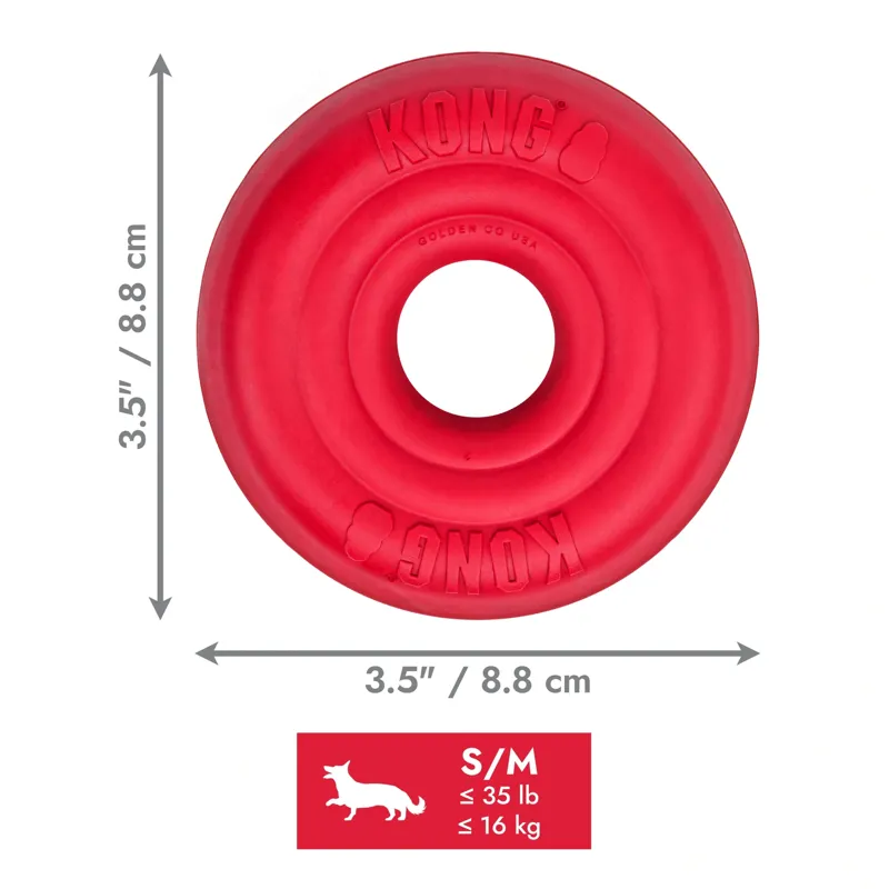 KONG Donut Dog Toy - Red-6