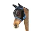 Hy Equestrian Mesh Half Mask With Ears - Black/Navy