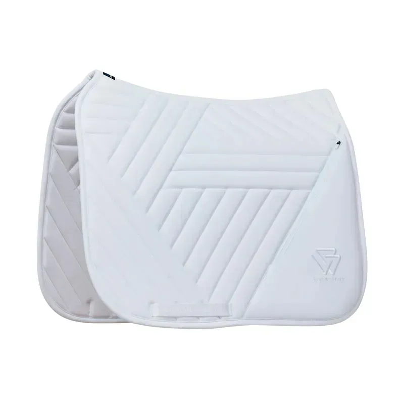 WeatherBeeta Softshell Pro Grip Dressage Saddle Pad - White-1