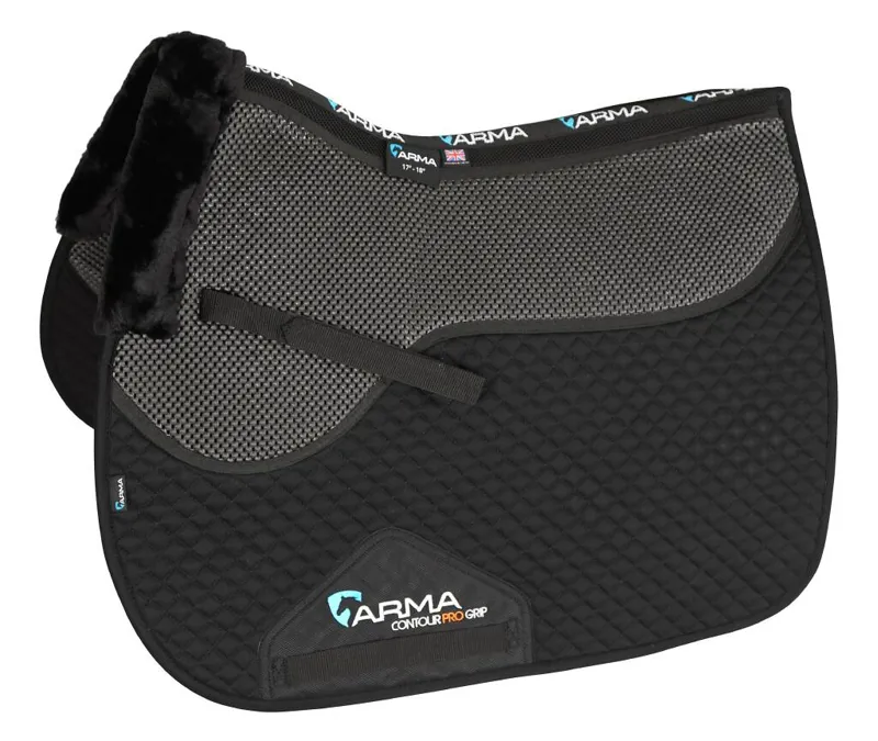 Shires ARMA Soft Grip Saddlecloth - Black