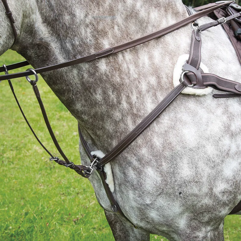 Shires Salisbury 5-Point Breastplate - Havana 