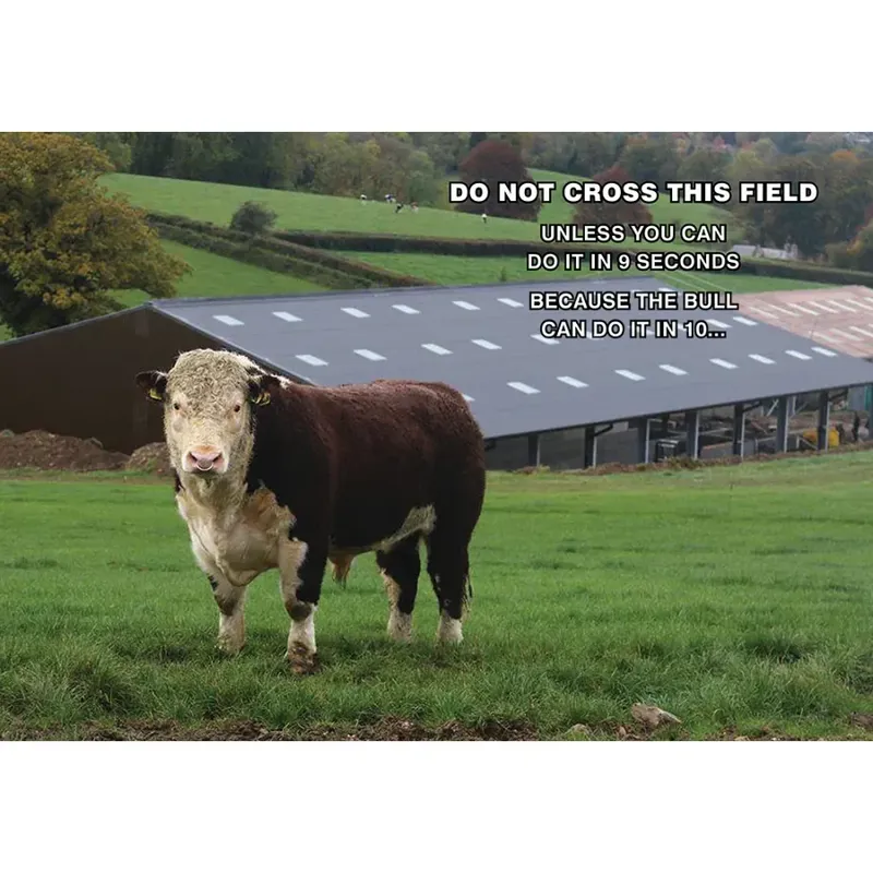 Kevin Milner Countryside Cards - Do Not Cross The Field