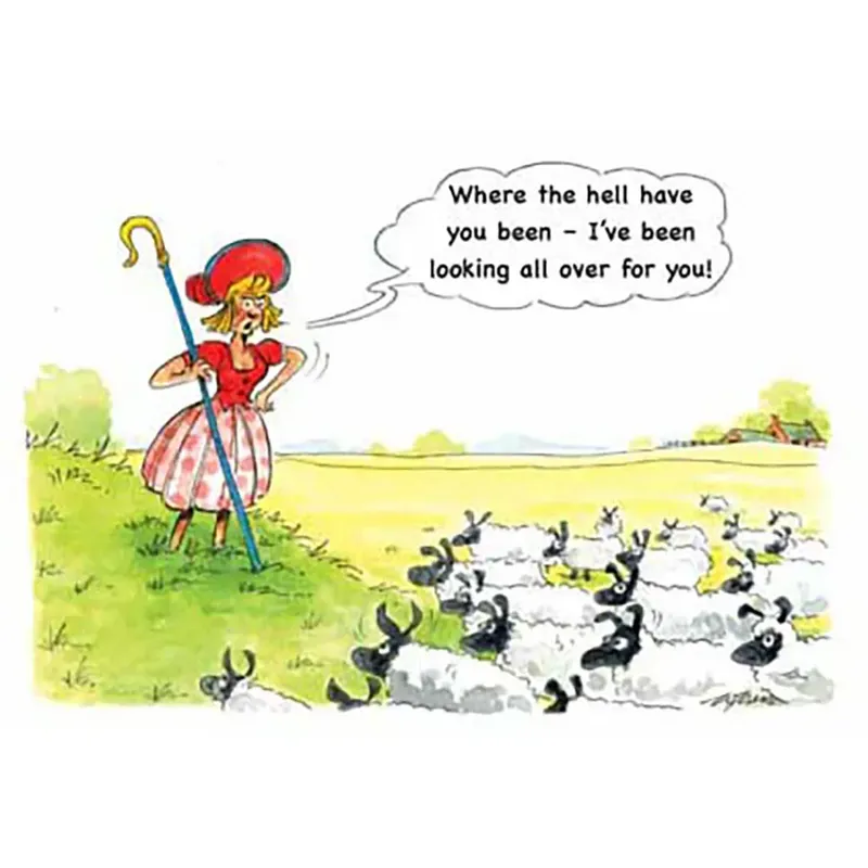 Kevin Milner Countryside Cards - Little Bo Peep