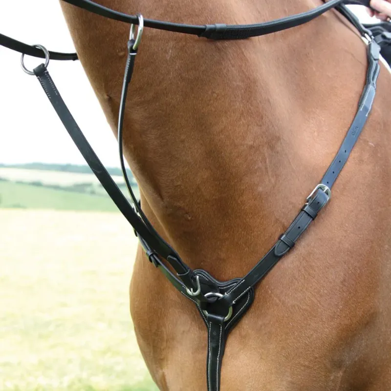 Shires Salisbury 3-Point Breastplate - Black
