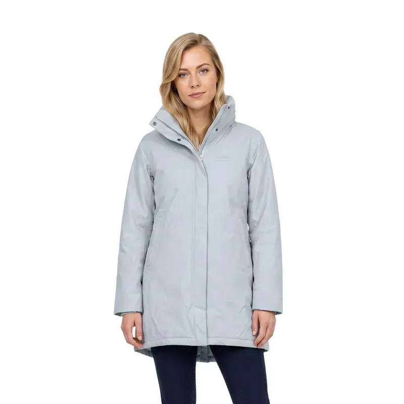 WeatherBeeta Ladies Essential Waterproof Insulated Riding Jacket - Mist Blue-1