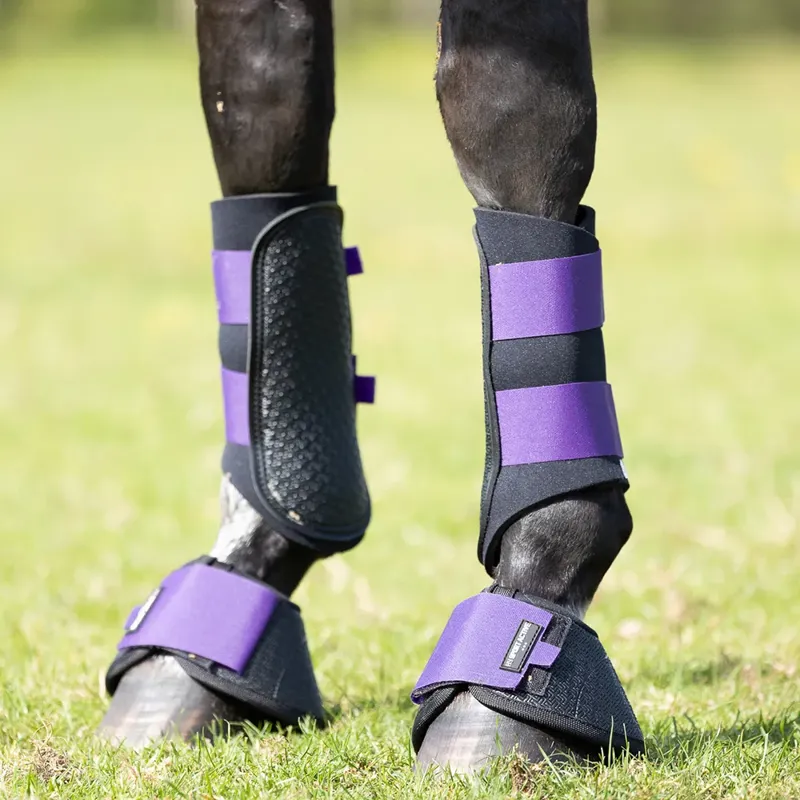 Hy Sport Active Brushing Boots - Royal Violet-1