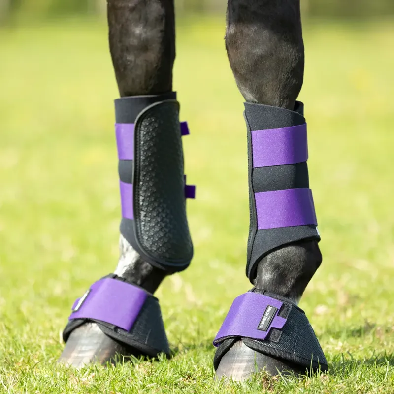 Hy Sport Active Over Reach Boots - Royal Violet-2