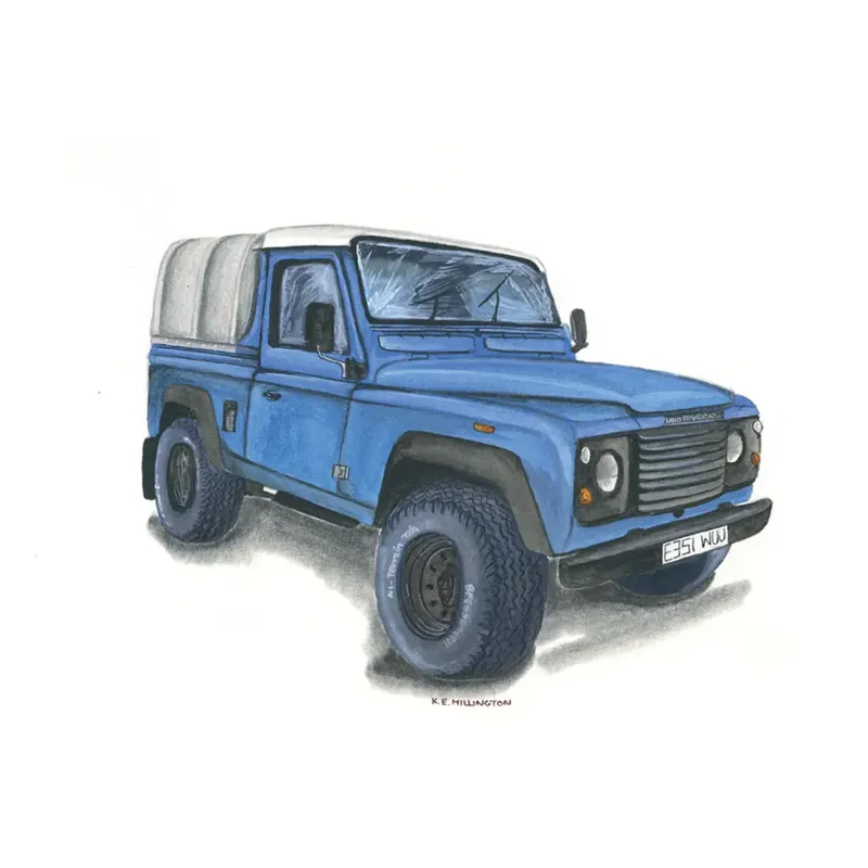Kevin Milner Countryside Cards - Landrover Defender