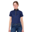 Premier Equine Girl's Mini Amia Technical Short Sleeve Riding Top - Navy