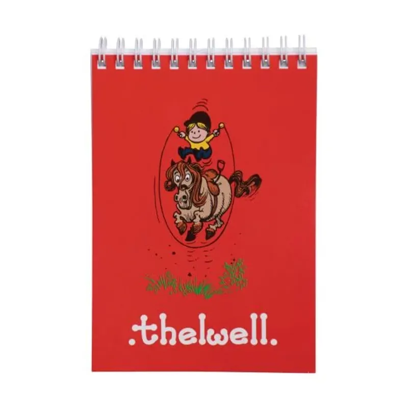 Hy Equestrian Thelwell Collection A6 Notepad - Red