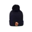 British Country Collection Christmas Santa Pom Pom Beanie Hat - Navy