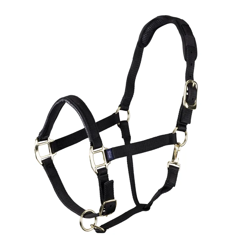 Shires Topaz Nylon Headcollar - Black