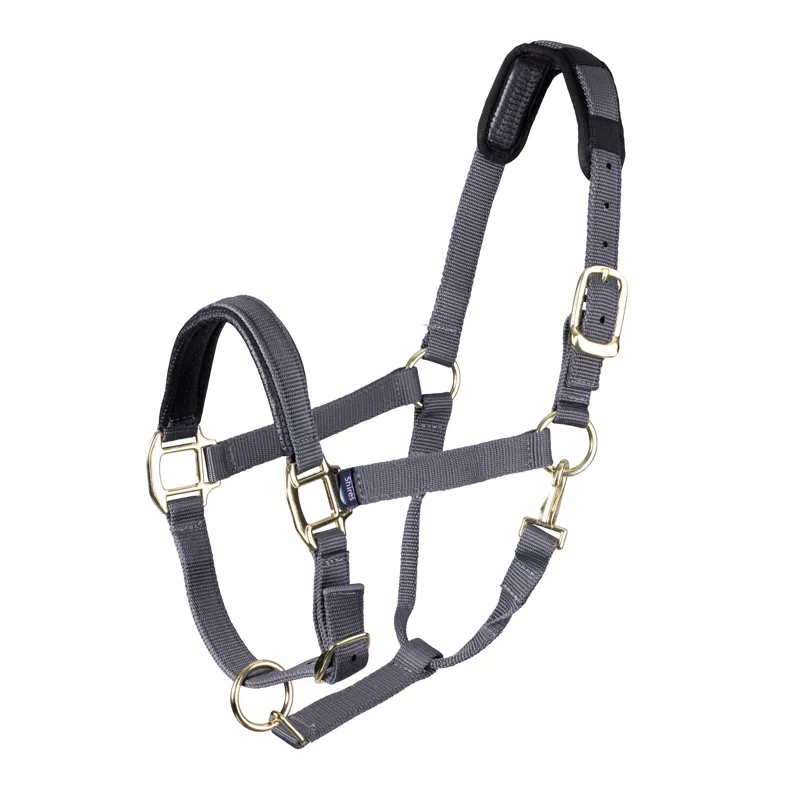 Shires Topaz Nylon Headcollar - Grey