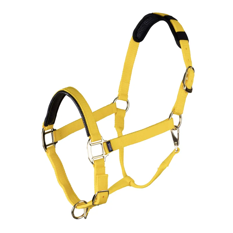 Shires Topaz Nylon Headcollar - Yellow