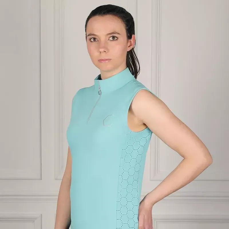 Coldstream Cranshaws Sleeveless Base Layer - Baltic Blue