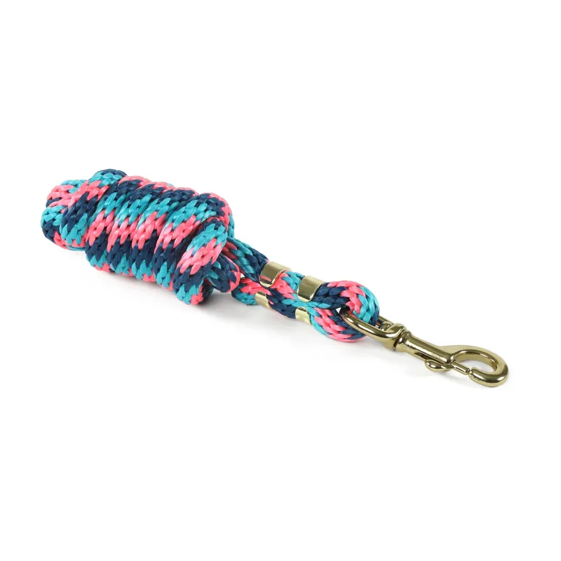 Shires Topaz Lead Rope - Pink/Turquoise/Navy