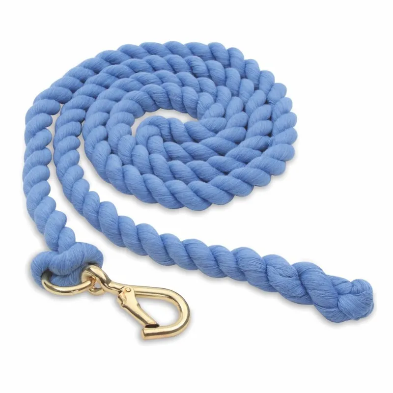 Shires Plain Lead Rope - Baby Blue