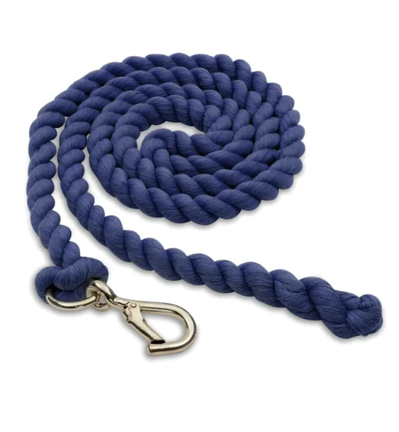 Shires Plain Lead Rope - Navy