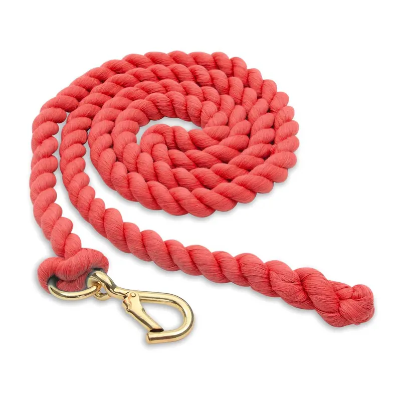 Shires Plain Lead Rope - Red