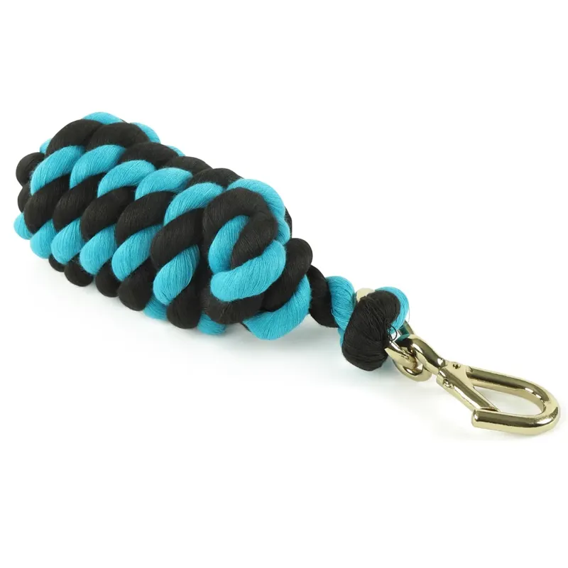 Shires Two Tone Lead Rope - Black/Teal