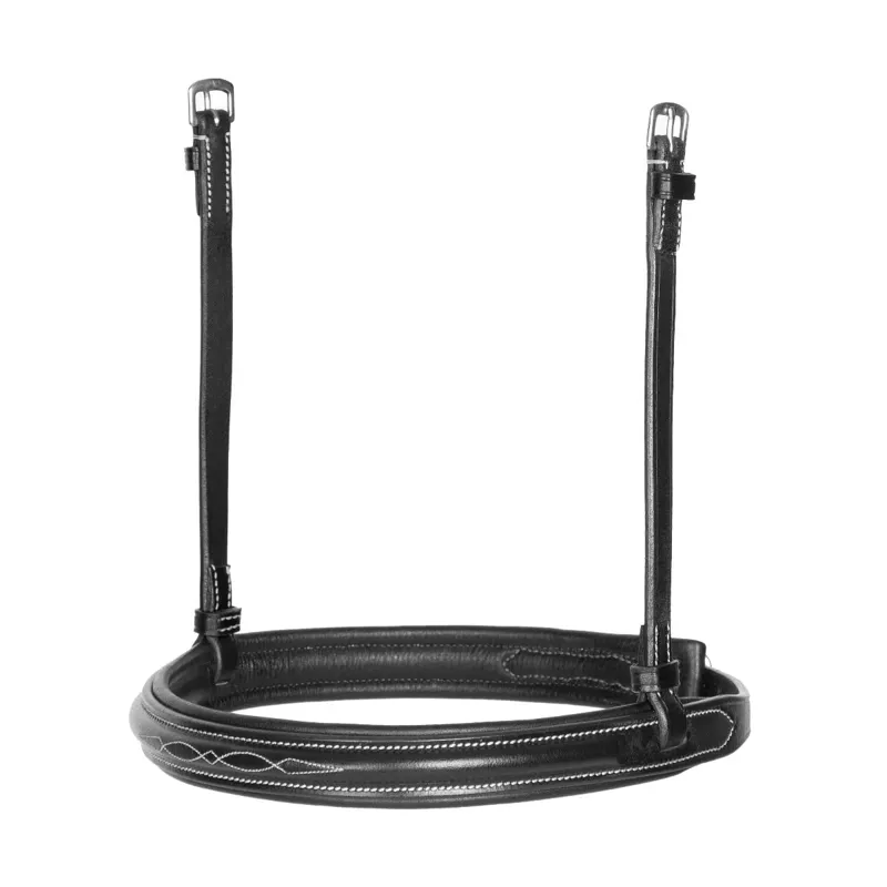 Shires Avignon Padded Raised Cavesson Noseband - Black