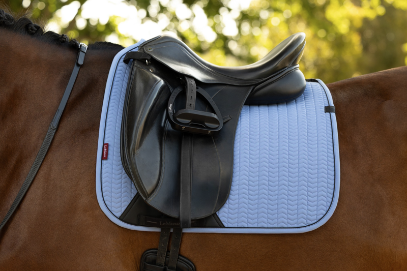 LeMieux Essence Dressage Square - Powder Blue-2