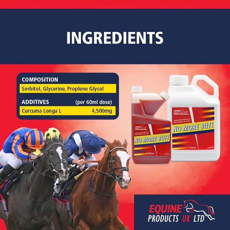 Equine Products No More Bute Complementary Feed Supplement- 1.2L-3
