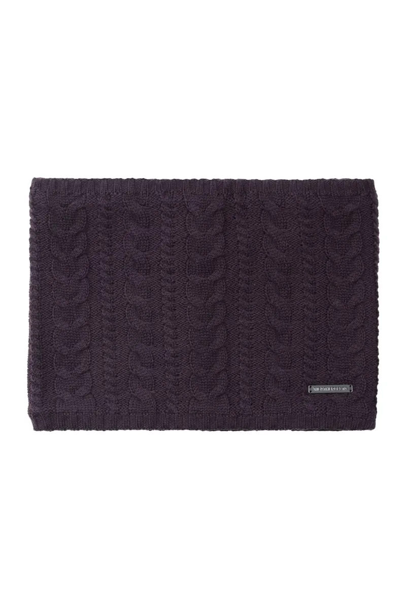 WeatherBeeta Cable Knit Snood - Blackberry 