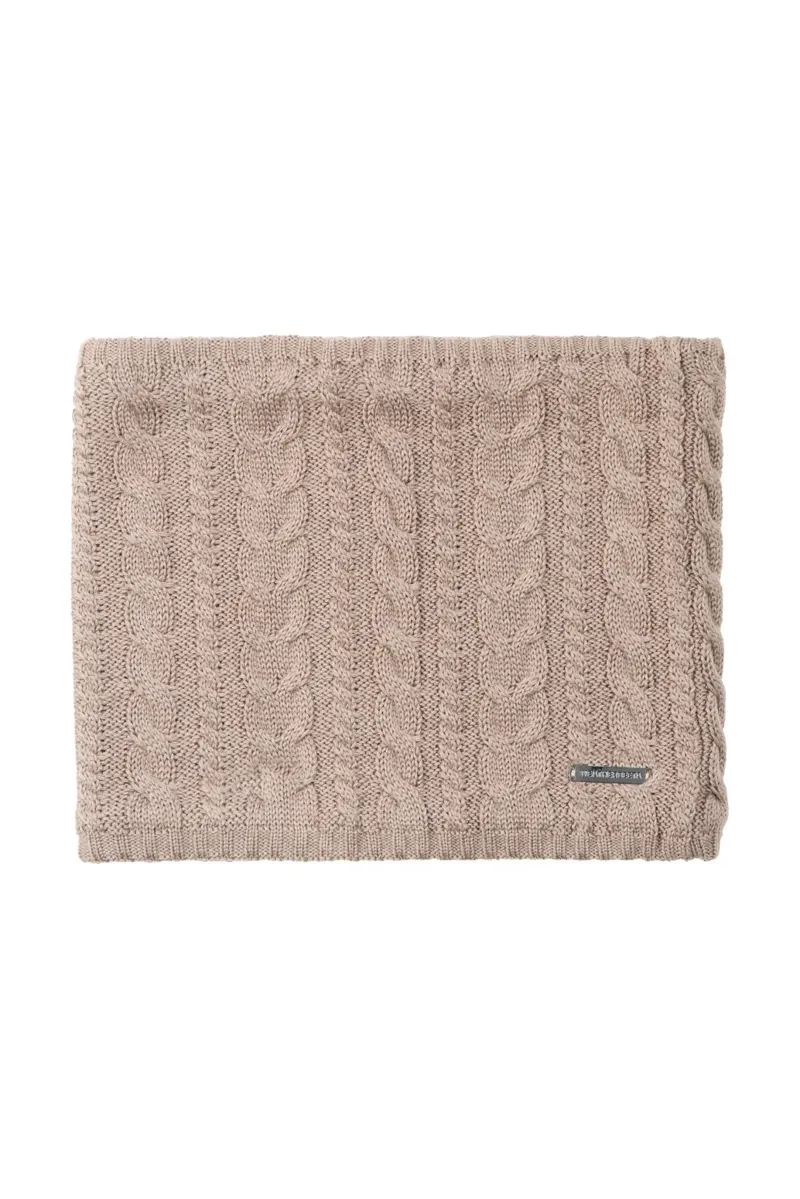 WeatherBeeta Cable Knit Snood - Dark Taupe 