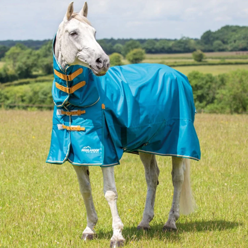 Shires Highlander Original 0g Lite Turnout Combo Rug - Teal