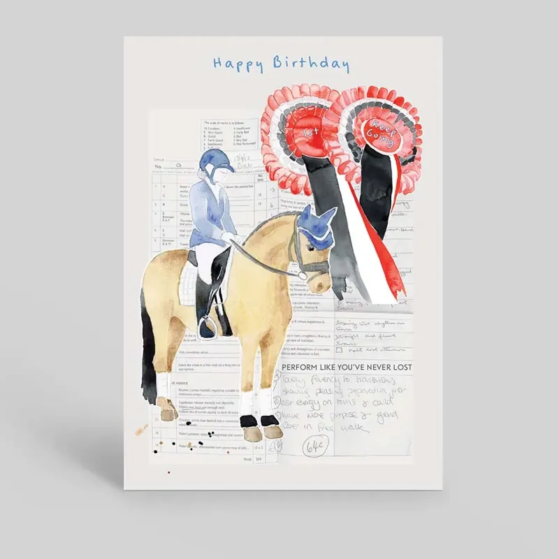 Deckled Edge Arena Card - Happy Birthday