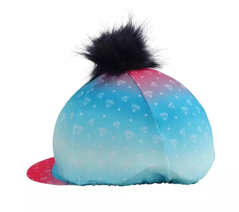 Dazzling Diamond Hat Cover by Little Rider - Teal/Pink