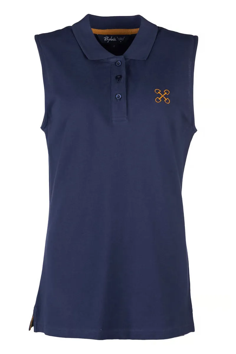 Rydale Ladies Kirby Sleeveless Polo Shirt - Navy