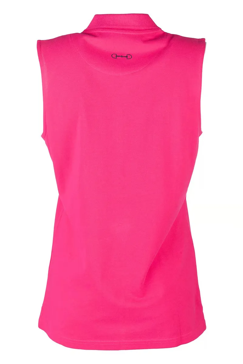 Rydale Ladies Kirby Sleeveless Polo Shirt - Bonbon-1