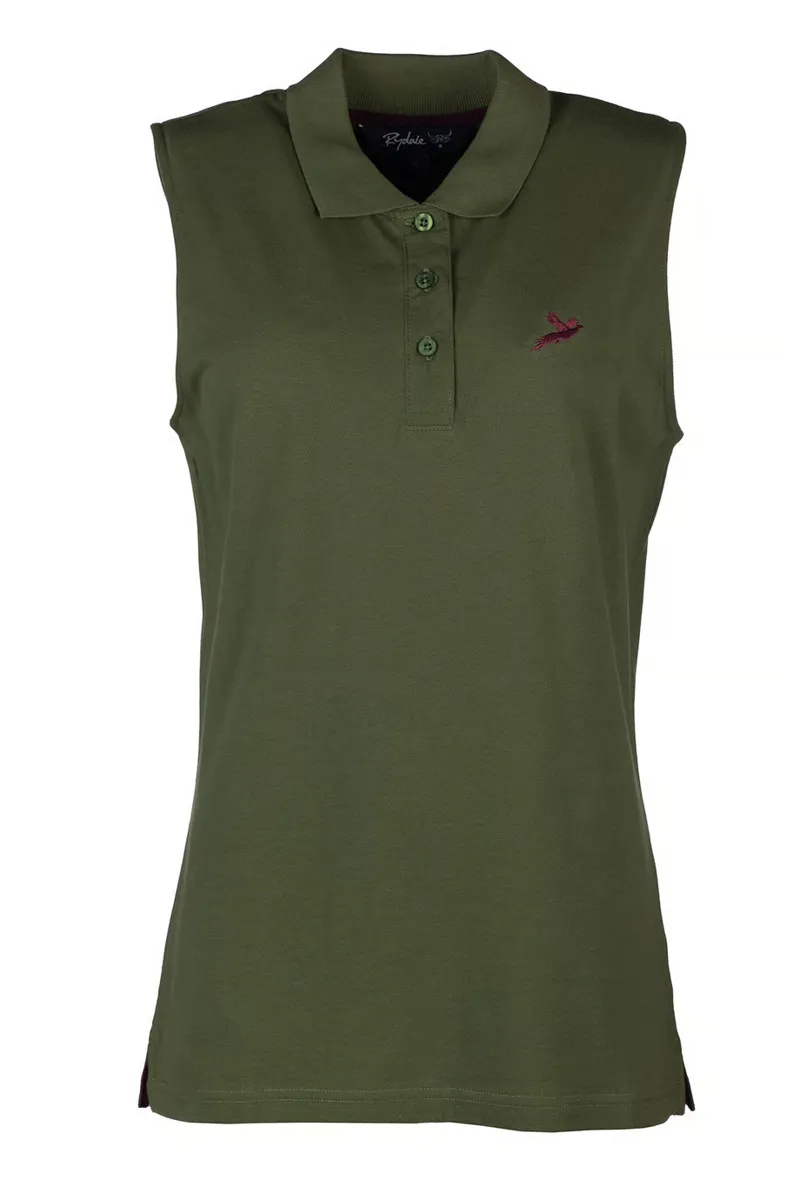 Rydale Ladies Kirby Sleeveless Polo Shirt - Olive