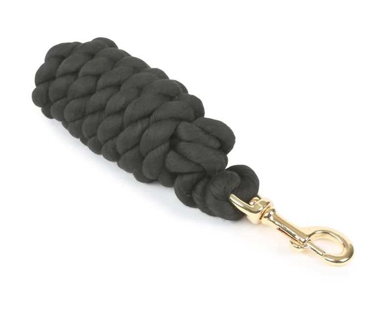 Shires Lead Rope with Trigger Clip - Black