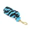 Shires Lead Rope with Trigger Clip - Black/Turquoise