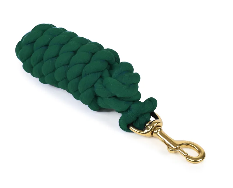 Shires Lead Rope with Trigger Clip - Bottle Green