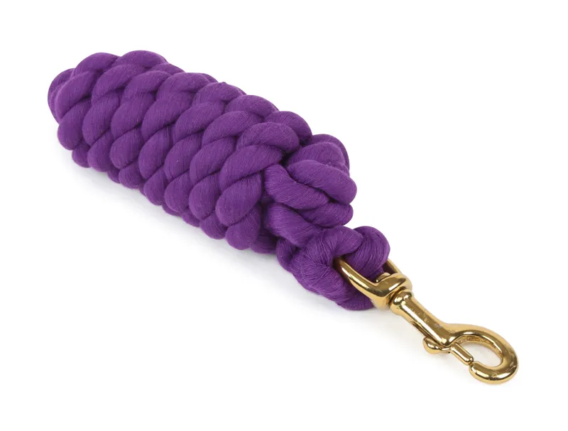 Shires Lead Rope with Trigger Clip - Purple